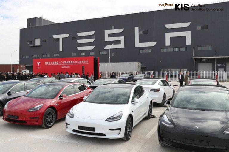 giá cổ phiếu Tesla